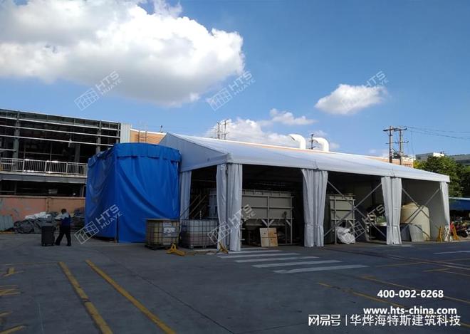 华烨工业篷房符合现代的新型节能环保材料建筑的要求